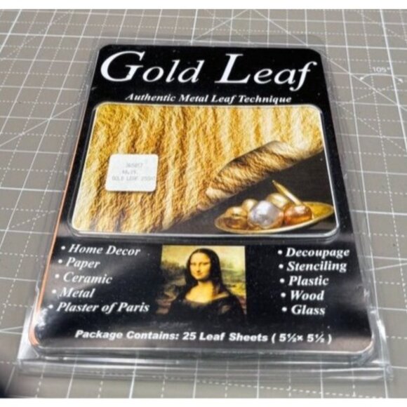 Mona Lisa Gold Leaf Sheets for Crafting - Picture 1 of 5
